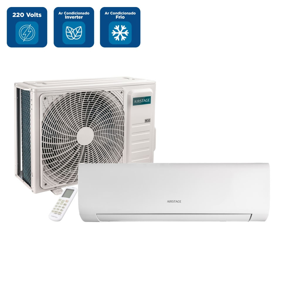 Ar Condicionado Split Inverter Fujitsu Essencial 12000 BTU/h Frio ASKA12CPBB – 220 Volts - Image 2